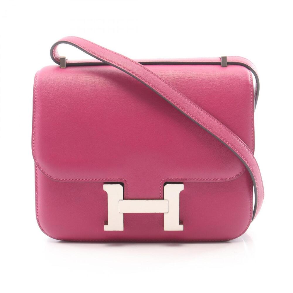 Hermes Constance 3 Mini Rose Purple Shoulder Bag/Handbag, Veau Swift Leather,...
